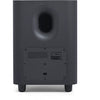 JBL Bar 700 soundbar system with a subwoofer and two satellite speakers, all in black color.