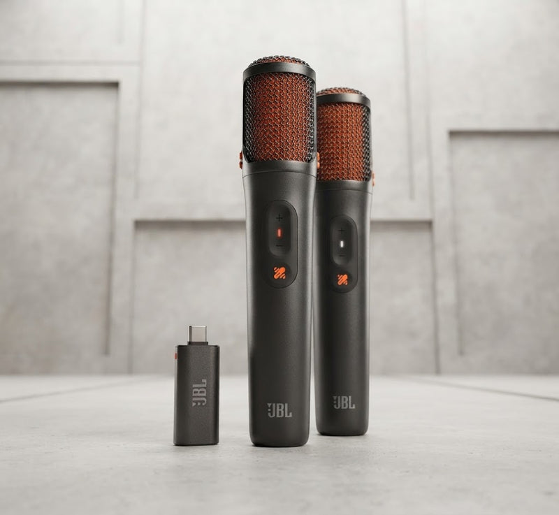 JBL EasySing Mics - Two Wireless AI-Powered Microphones with Real-time Vocal Removal