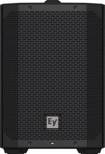 Electro-Voice EVERSE 8 battery-powered loudspeaker, black color, with a textured front grille and the brand logo visible.