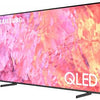 Samsung 75-inch QLED TV displaying vibrant colors on the screen, indicating high color volume and Quantum Dot technology.