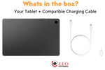 Samsung Galaxy Tablet A9+ color black with charging cord