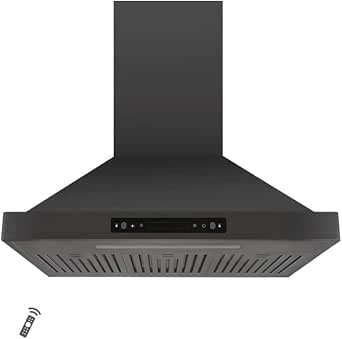 Vesta Brussels 36" | Metallic Black | 800 CFM Suction