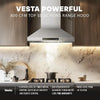 Vesta Brussels 36" | Silver | 800 CFM Suction