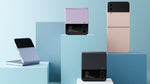 Samsung Galaxy Z Flip 4 color black, purple, pink and blue