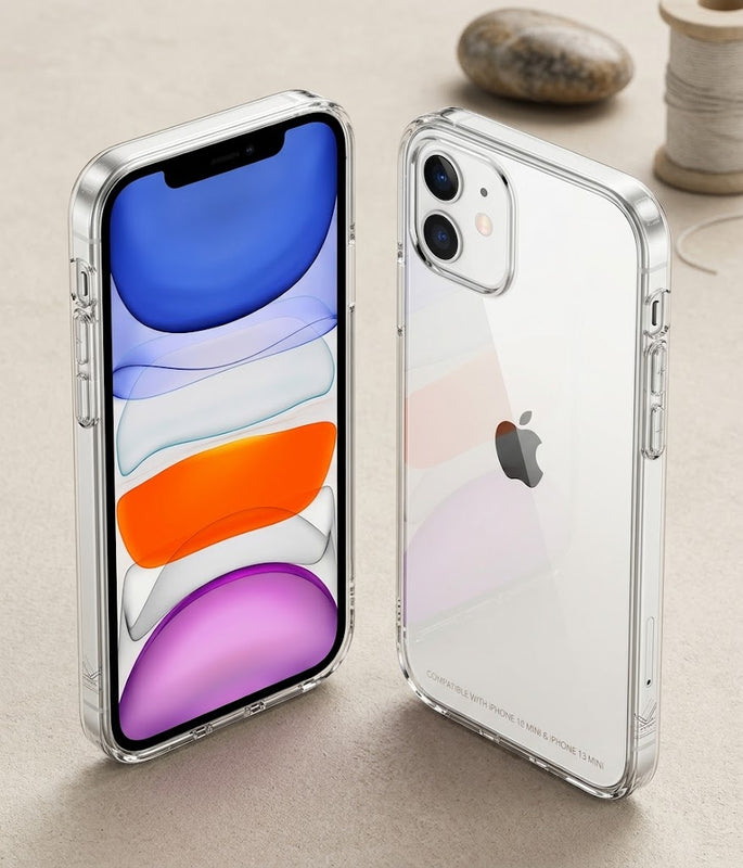 A clear Hard Shell Clear Case for iPhone 12 Mini & iPhone 13 Mini