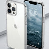 A clear hard shell case for iPhone 12 Pro Max & 13 Pro Max, showing the back of the phone with the case applied.