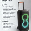 JBL PartyBox Stage 320 audio specs