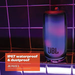 JBL Pulse 5 - Portable Bluetooth Speaker with Dazzling Lights and JBL Original Pro Sound , Black- RECERTIFIED/OPEN BOX