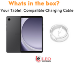Samsung Galaxy Tablet A9 color black with charging cord