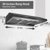 Vesta Arlington 30" | Metallic Black | 850 CFM Suction
