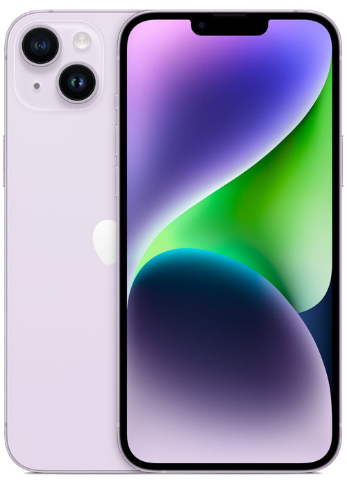 Smartphone with a colorful display and white back