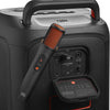 a jbl easysing mic connected on the jbl party box