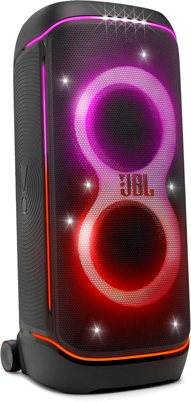 JBL PartyBox 720 portable speaker with vibrant LED lights