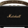 Marshall Kilburn II portable speaker in black with a leather-look carrying strap and brand logo on the front.