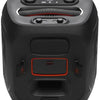 back view of partybox with mic holder